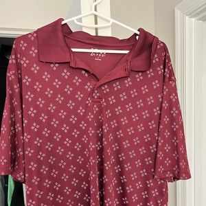 PBX Pro Large burgundy polo shirt